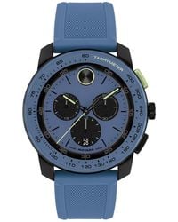 Movado - Bold Tr90 Chronograph Silicone Strap Watch, 43.5Mm - Lyst
