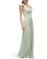After Six - Ruffle Strap Gown - Lyst