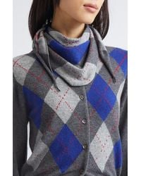 Johnstons of Elgin - Clan Plaid Cashmere Triangle Scarf - Lyst