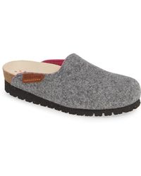 boiled wool clogs