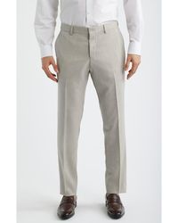 BOSS - Genius Slim Fit Flat Front Dress Pants - Lyst