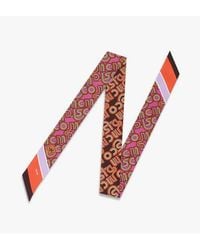 MCM - Disco Monogram Print Petite Scarf - Lyst