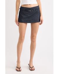 Mango - Luisa Buckled Belt Skort - Lyst