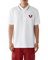 TRUE RELIGION - Logo Graphic Polo - Lyst