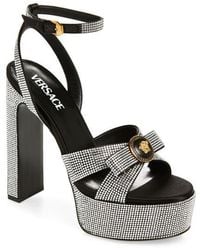 Versace - Medusa Bow Platform Sandal - Lyst