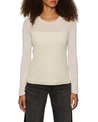 Sanctuary - Sparkle Mesh Tee - Lyst