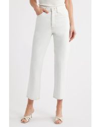 FRAME - The Vertical High Waist Ankle Relaxed Straight Leg Jeans - Lyst