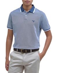 Barbour - Barnard Contrast Collar Cotton Piqué Polo - Lyst