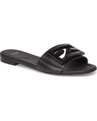 Fendi - Baguette Leather Slides - Lyst