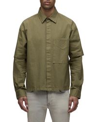 Hudson Jeans - Rex Layered Look Button-Up Shirt - Lyst
