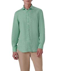 Bugatchi - Axel Linen Button-Up Shirt - Lyst