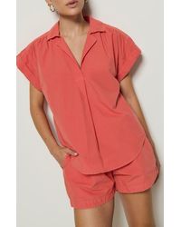 Nation Ltd - Elliot Johnny Collar Top - Lyst