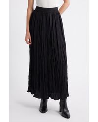 Nordstrom - Crinkle A-Line Maxi Skirt - Lyst