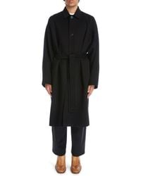 Acne Studios - Belted Double Face Wool Coat - Lyst