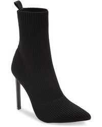 steve madden hills knit combat booties