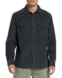 Quiksilver - Venture Plaid Corduroy Button-Up Overshirt - Lyst