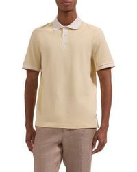 Bugatchi - Three Button Cotton Polo - Lyst