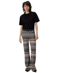 Missoni - Long Pants With Chevron Pattern - Lyst