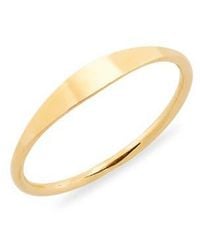 Nashelle - Slim Signet Ring - Lyst