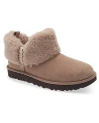 UGG - Ultra Mini Braid Genuine Shearling Bootie - Lyst