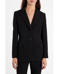 Santorelli - Enrica Two-Button Sleek Tailored Jacket - Lyst