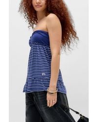 BDG - Brittney Stripe Strapless Top - Lyst