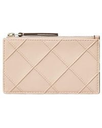 Tory Burch - Fleming Quilted Zip Leather Card Case - Lyst