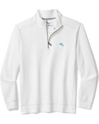 Tommy Bahama - Montego Bay Textured Cotton & Lyocell Half Zip Pullover - Lyst
