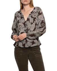 Sanctuary - Paisley Long Sleeve Button-Up Shirt - Lyst