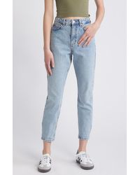 TOPSHOP - High Waist Tapered Mom Jeans - Lyst