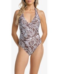 Helen Jon - Tortoise Wrap One-Piece - Lyst