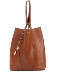 Chloé - Spin Leather Tote - Lyst
