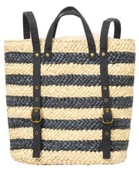 LSPACE - Summer Days Stripe Straw Backpack - Lyst