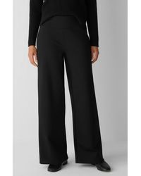 Eileen Fisher - High Waist Wide Leg Pants - Lyst