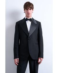 TOPMAN - Wide Lapel Stretch Tuxedo Jacket - Lyst