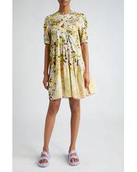 Collina Strada - Arc Floral Short Sleeve Dress - Lyst