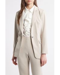Ming Wang - X Tanya Foster Deco Crepe One-Button Blazer - Lyst