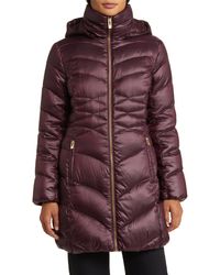 Via Spiga - Quilted Puffer Jacket With Removable Hood - Lyst