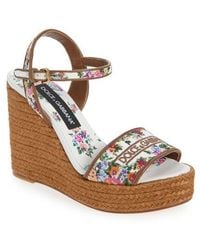 Dolce & Gabbana - Wedge Sandals - Lyst