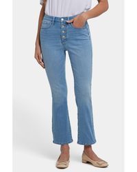 NYDJ - Billie Exposed Button High Waist Ankle Mini Bootcut Jeans - Lyst