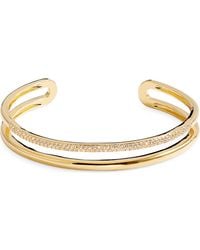 Nordstrom - Cubic Zirconia Pavé Open Cuff Bracelet - Lyst