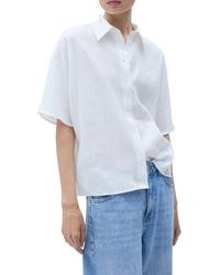 Mango - Pai Linen & Cotton Button-Up Shirt - Lyst