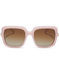 DIFF - Sandra 54mm Polarized Gradient Square Sunglasses - Lyst