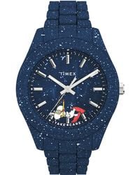 Timex - Timex Waterbury Ocean X Peanuts Recycled Plastic Bracelet Watch - Lyst