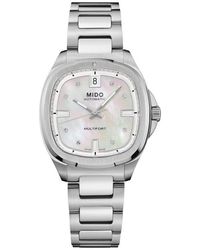 MIDO - Multifort Diamond Square Automatic Bracelet Watch, 35Mm - Lyst