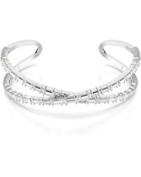 Swarovski - Hyperbola Crystal Cuff Bracelet - Lyst