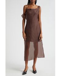 Stine Goya - Roxanna One-shoulder Silk Dress - Lyst