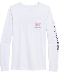 Women's Vineyard Vines White Georgia Bulldogs Pocket T-Shirt