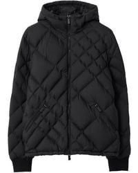 Burberry - Check-Stitch Nylon Doversgreen Puffer Jacket - Lyst