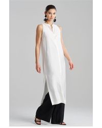 Natori - Cotton Silk Twill Sleeveless Tunic - Lyst